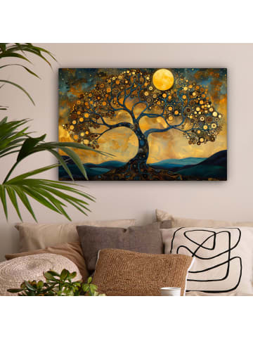 MuchoWow Leinwand Bilder Vollmond