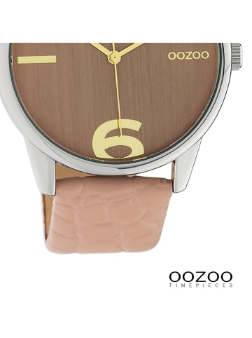 Oozoo Analog-Armbanduhr Oozoo Timepieces hellrosa groß (ca. 40mm)