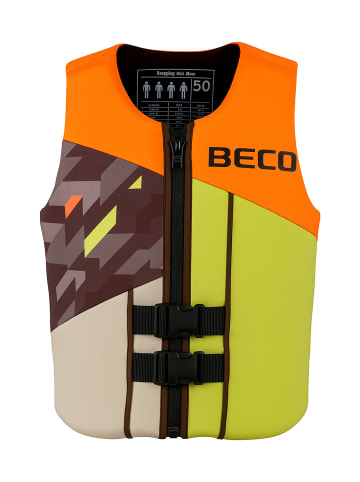 BECO the world of aquasports Schwimmweste Auftriebsweste Beactive "Seaside NEO" in neongelb-orange