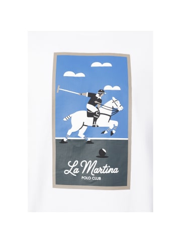 La Martina T-Shirt MCR326 in weiss