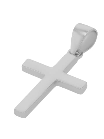 Adeliás Unisex Anhänger – Kreuz Kreuzanhänger aus 925 Silber in silber