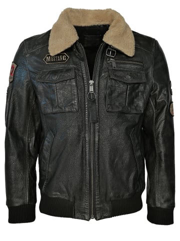 Mustang Lederblouson Karlstad in schwarz