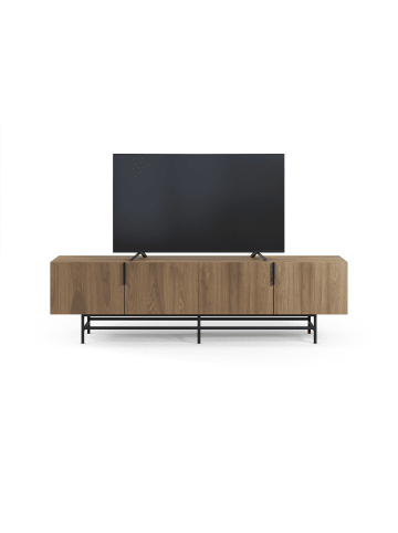 CALICOSY TV-Lowboard RIMA in Dunkles - (W) 200 x (H) 55 x (L) 35 cm