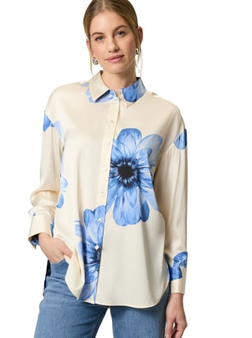 Zero  Hemdbluse mit Blumendruck in CreamBlue