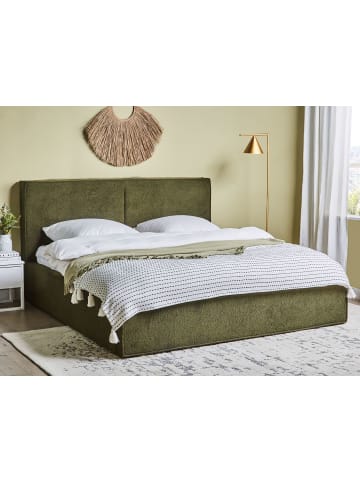 Beliani Doppelbett MOISSAC in Grün/Schwarz - (W) 197 x (H) 108 x (L) 224 cm