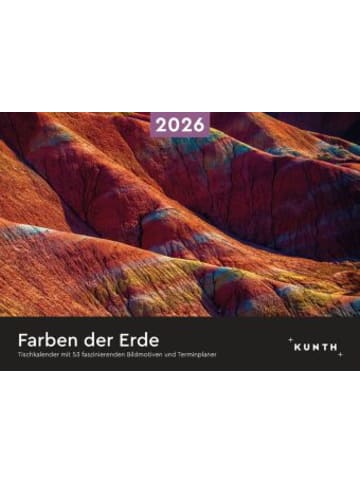 Kunth Kalender - Farben der Erde - KUNTH Tischkalender 2026