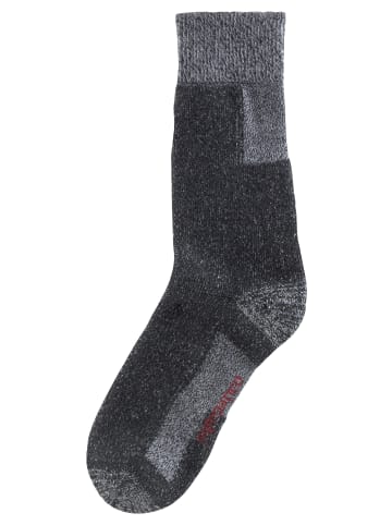 H.I.S Wandersocken in 2x anthrazit-meliert