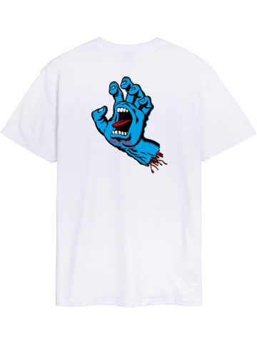 Santa Cruz T-Shirt "Screaming Hand Chest" in Weiß