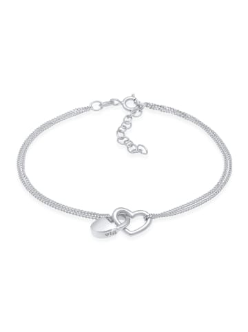 Elli Armband 925 Sterling Silber Herz, Schloss in Silber