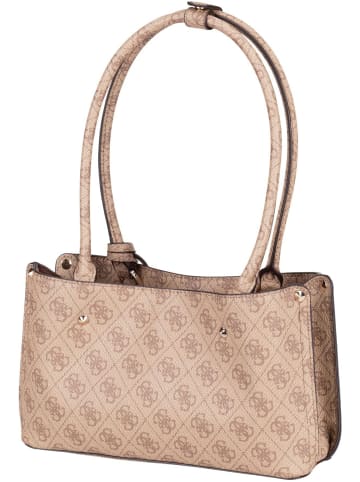 Guess Handtasche Meridian 2 Shoulder SAT in Latte Logo
