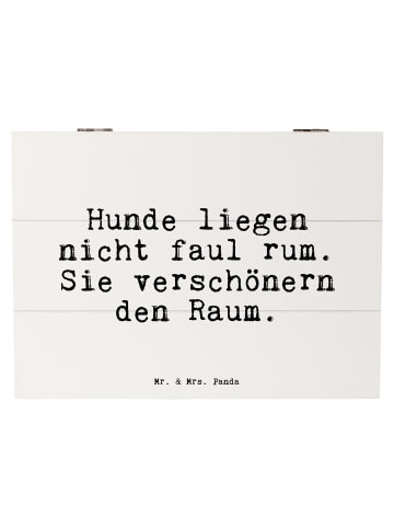 Mr. & Mrs. Panda Aufbewahrungsbox Hunde liegen nicht faul... mit... in Weiß