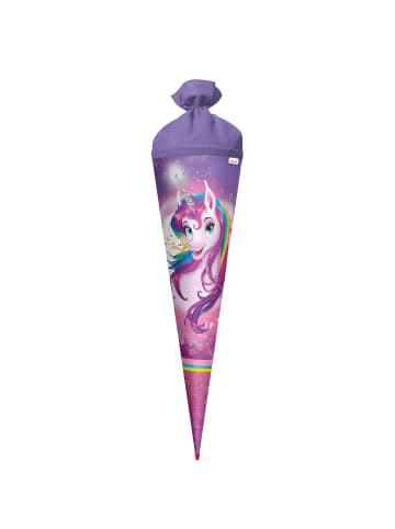 ROTH Schultüte groß Einhornportrait 70 cm, Glitter in Rosa