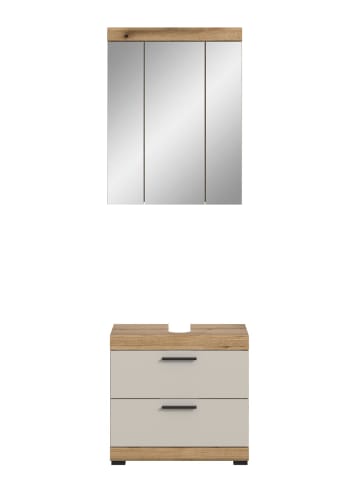 ebuy24 Badmöbelset Scout (2-teilig) Kaschmir 60 x 34 cm