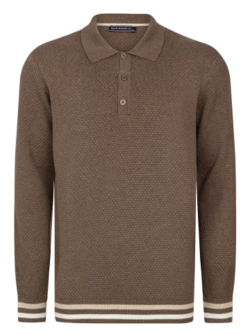 Felix Hardy Polo Kragen Strickpullover in braun