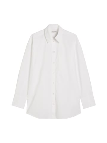 Marc O'Polo Boyfriend Hemdbluse O-Shape in Weiß