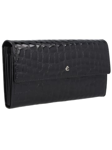 Esquire Nizza Geldbörse RFID Schutz Leder 18.5 cm in schwarz