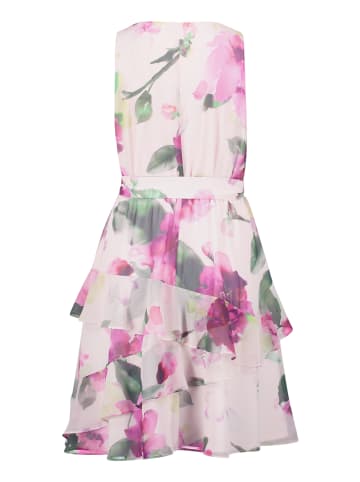 Vera Mont Cocktailkleid mit Volant in Rosé/Dark Pink