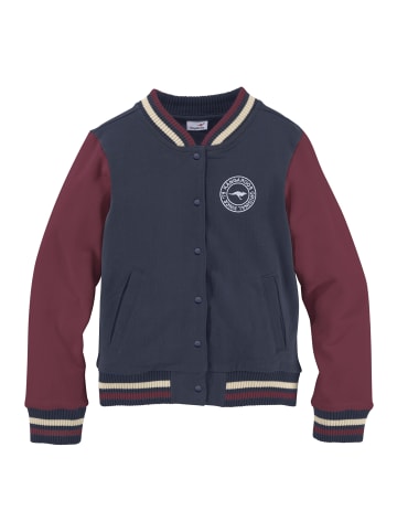 Kangaroos Sweatjacke in bordeaux/beigemeliert