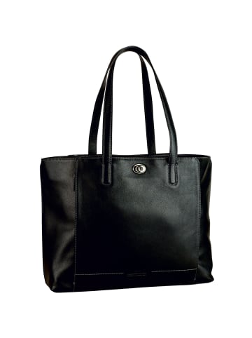 Leonhard Heyden Nizza Shopper Tasche Leder 40 cm schwarz