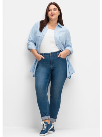 sheego Stretch-Jeans in blue denim
