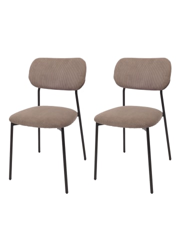 MCW 2er-Set Esszimmerstuhl O26, Taupe