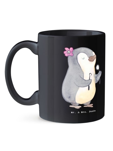 Mr. & Mrs. Panda Tasse Zahnarzt Künstler mit Spruch in Schwarz