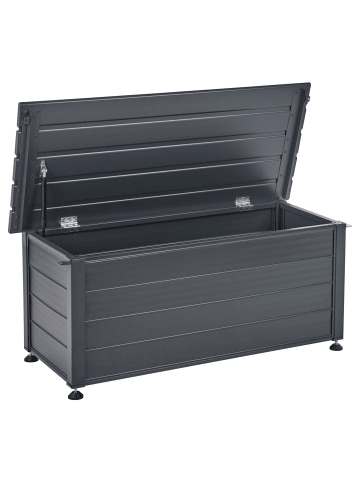 Beliani Truhe CAMPALTO in Grau - (W) 113 x (H) 52 x (L) 50 cm