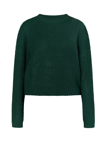 myMo Strickpullover in Dunkelgrün