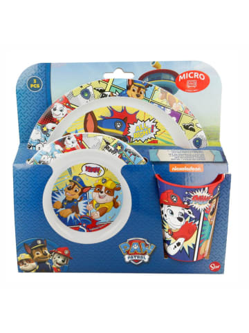 Paw Patrol Geschirr-Frühstück-Set 3-teilig | Paw Patrol | Teller Schüssel Becher