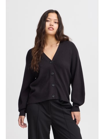 ICHI Strickjacke IHBOSTON Loose fit in Black