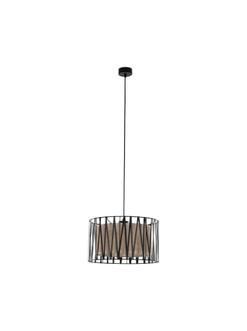 Licht-Erlebnisse Pendelleuchte Ø 40 x (T)165 cm in Schwarz BraunSchwarz Braun