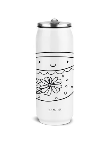 Mr. & Mrs. Panda Sport Trinkflasche Kaffee Tasse ohne Spruch in Weiß