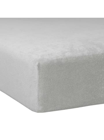 Traumschlaf Spannbettlaken Flausch Biber Boxspring in platin