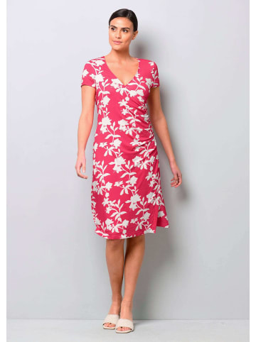 Alba Moda Jerseykleid mit Raffung in pink