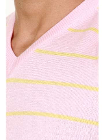 FIOCEO Pullover in rosa/gelb