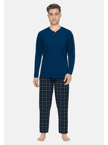 CECEBA Pyjama Zwolle in schwarz-dunkel-Karo