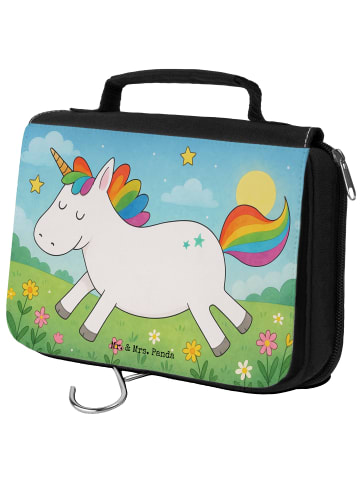 Mr. & Mrs. Panda Kosmetiktasche Einhorn Happy Design ohne Spruch in Weiß