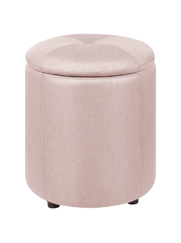 Beliani Pouf MARYLAND in Rosa - (W) 38 x (H) 40 x (L) 38 cm
