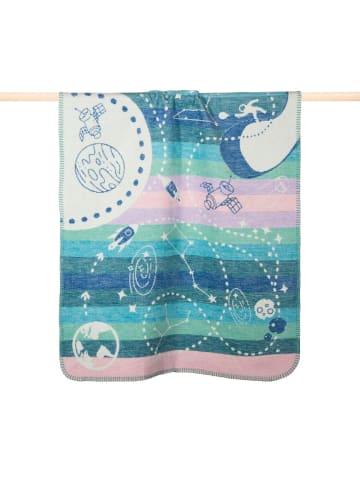 pad Babydecke Space in Bunt | Aqua