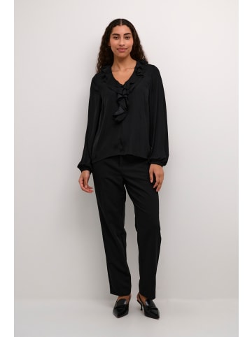 Kaffe Langarm-Bluse KAcassie in Black Deep