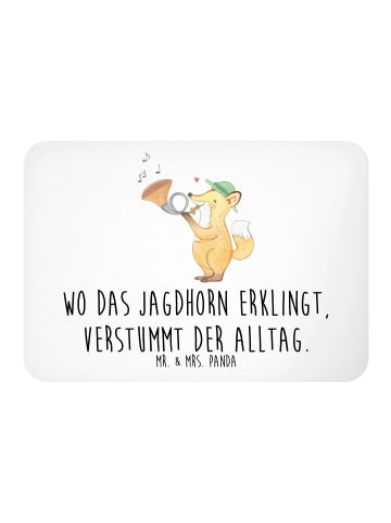 Mr. & Mrs. Panda Pinnwand Magnet Jagdhorn Melodie mit Spruch in Weiß