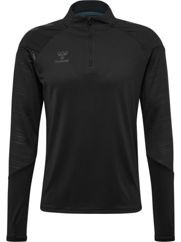 Hummel Trainingsjacke "Pro Training Half Zip" in Schwarz