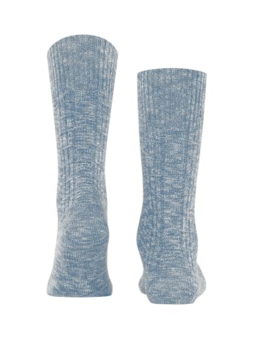 Falke Socken Carved Pile in Arcticblue