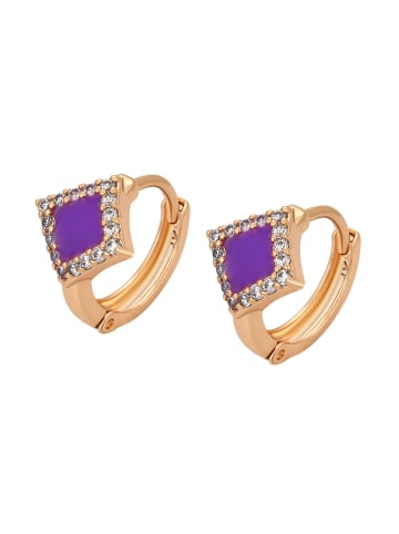 gaya Women Earrings in Rose Gold Violet