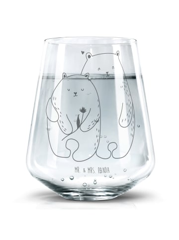 Mr. & Mrs. Panda Glas Bären Liebe ohne Spruch in Transparent