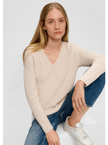 s.Oliver Strickpullover langarm in Beige