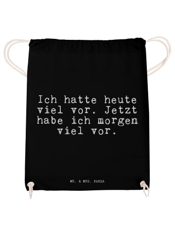 Mr. & Mrs. Panda Gymbag Ich hatte heute viel... mit Spruch in Schwarz