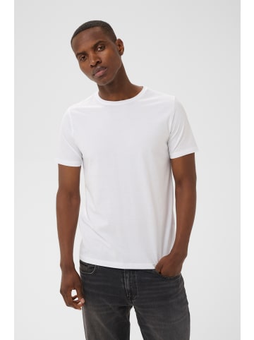 Matinique T-shirt MAJermane Gerade Passform in white/navy/blue horizon