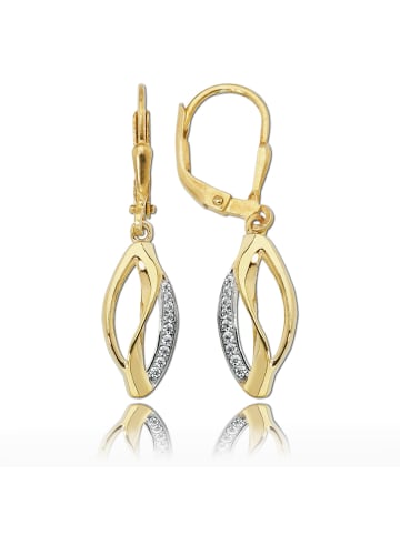 BALIA Gold 333 Damen Ohrhänger Blatt Ohrringschmuck ca. 3,2cm