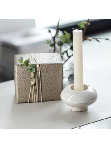 like. by Villeroy & Boch 6er Set Kerzenhalter Donut Winter Glow ø 9,1 cm in beige